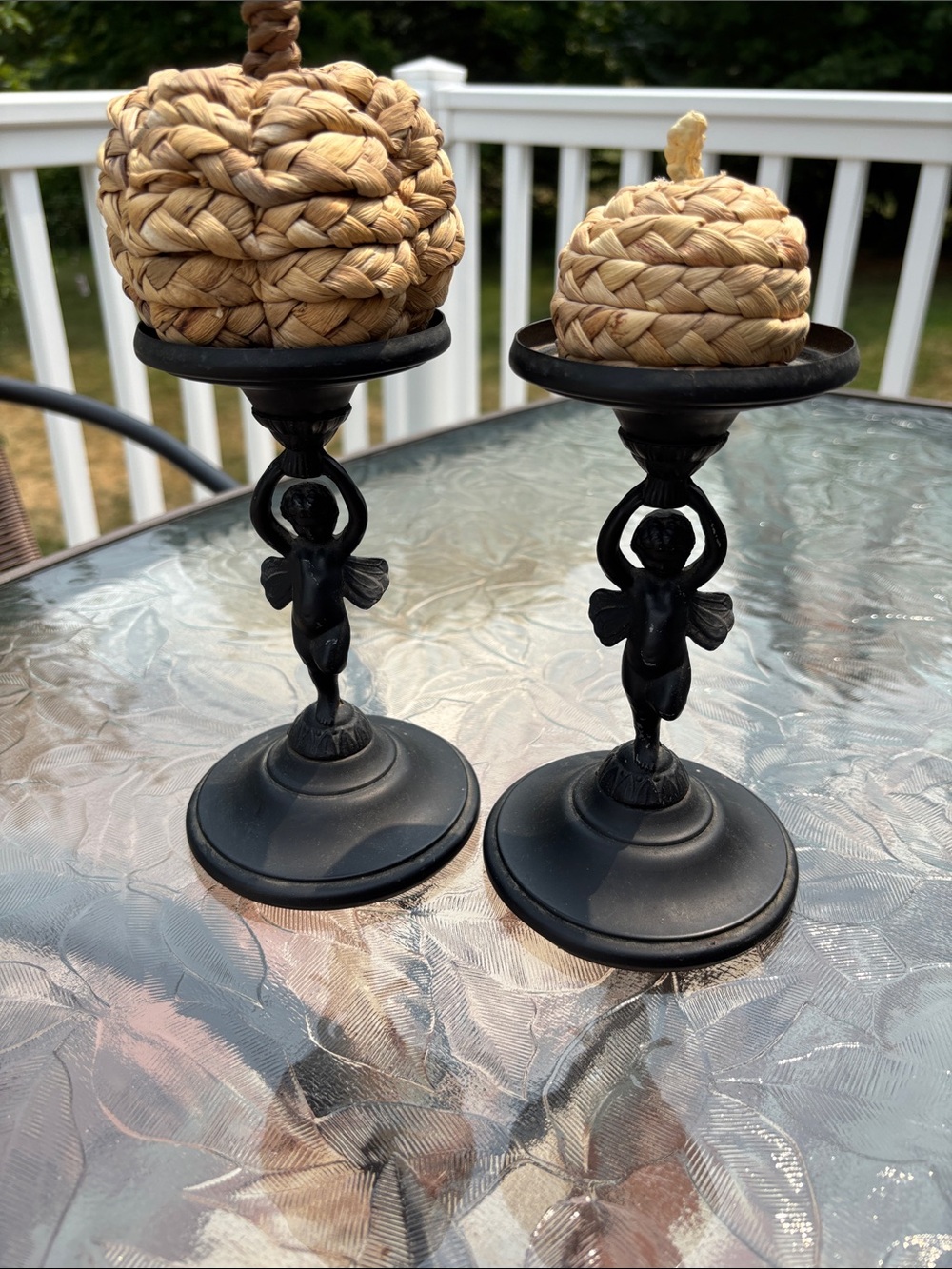 Vintage Gothic Fairy Candle Holders